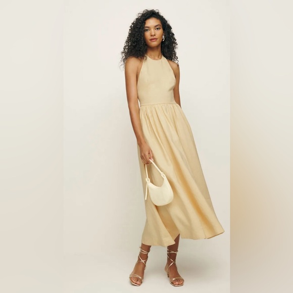 Reformation Percy Linen Dress- NWT - Picture 6 of 10